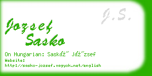 jozsef sasko business card